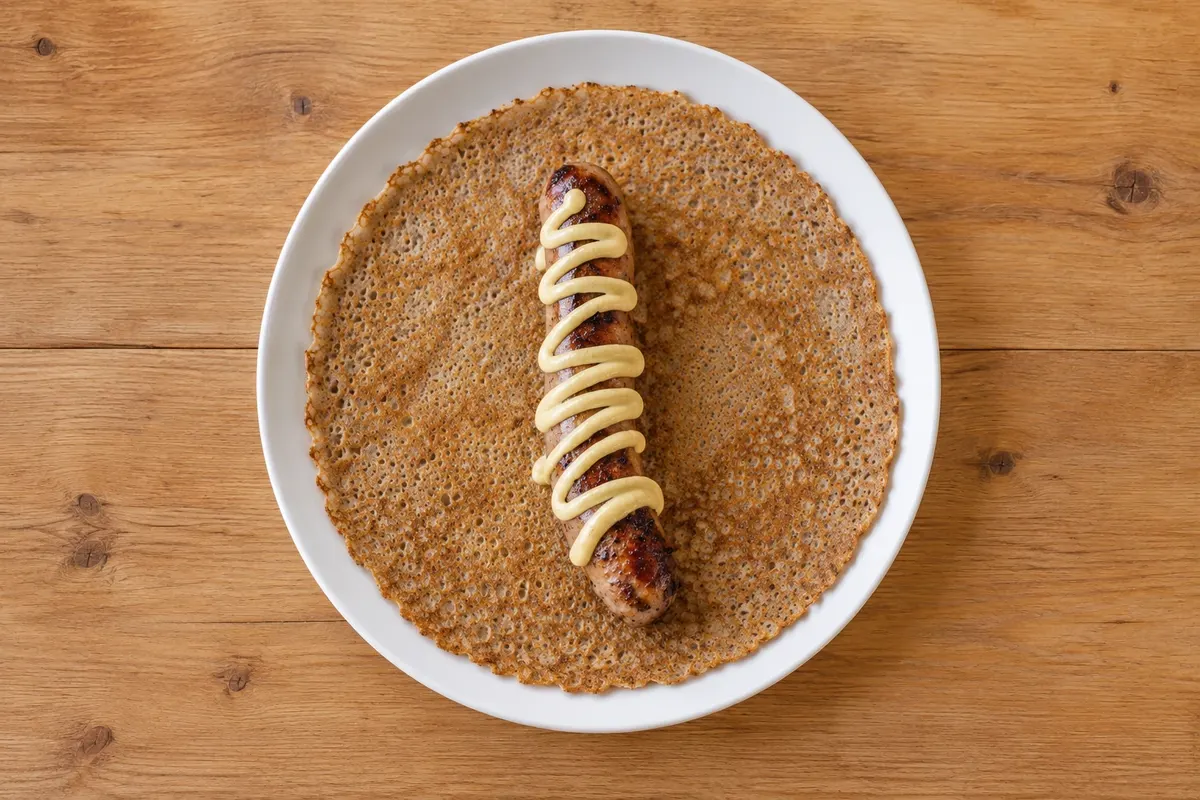 Galette-saucisse — Rennes, França