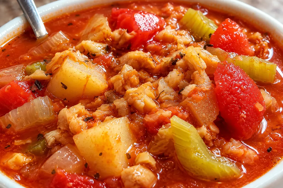 Minorcan clam chowder — detalhe